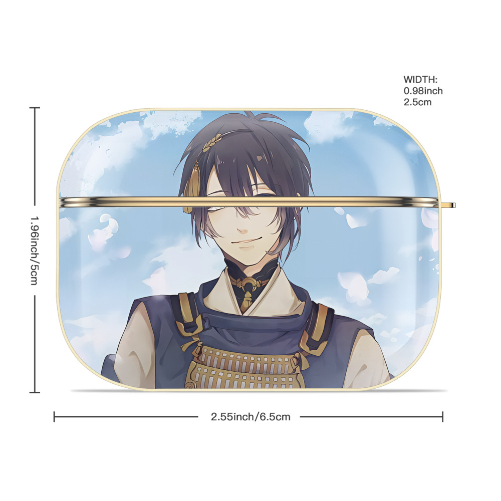 刀剣乱舞 Touken Ranbu 【AirPods Pro用】ハードシェル保護ケース｜耐衝撃・防指紋・カラビナ付き商品仕様