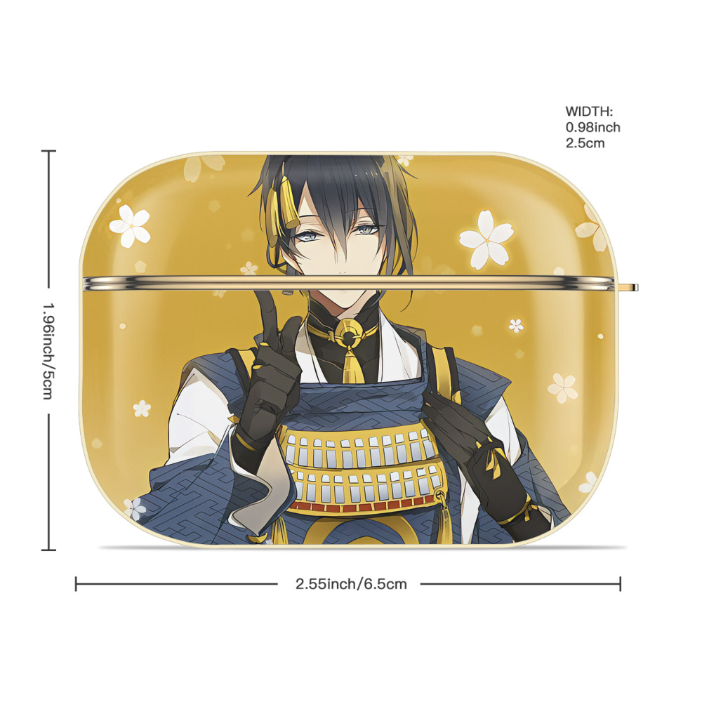 刀剣乱舞 Touken Ranbu 【AirPods Pro用】ハードシェル保護ケース｜耐衝撃・防指紋・カラビナ付き商品仕様