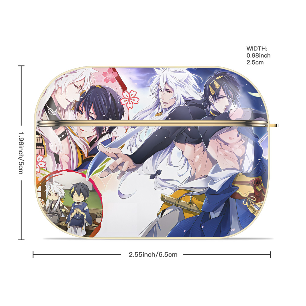 刀剣乱舞 Touken Ranbu 【AirPods Pro用】ハードシェル保護ケース｜耐衝撃・防指紋・カラビナ付き商品仕様