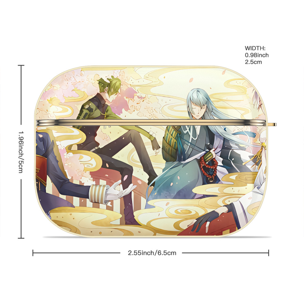刀剣乱舞 Touken Ranbu 【AirPods Pro用】ハードシェル保護ケース｜耐衝撃・防指紋・カラビナ付き商品仕様