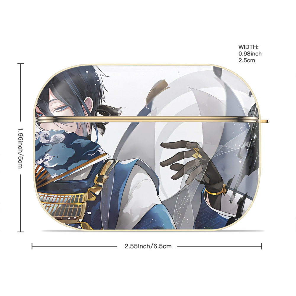 刀剣乱舞 Touken Ranbu 【AirPods Pro用】ハードシェル保護ケース｜耐衝撃・防指紋・カラビナ付き商品仕様