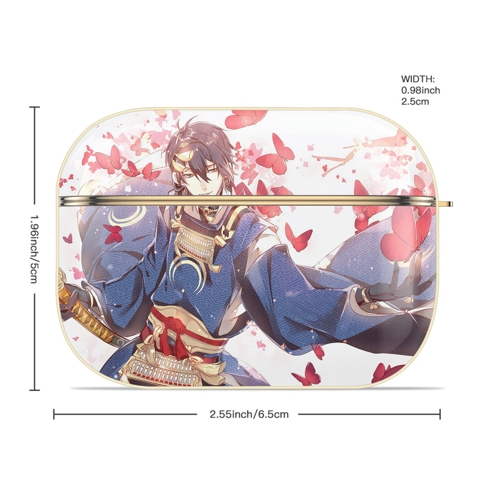 刀剣乱舞 Touken Ranbu 【AirPods Pro用】ハードシェル保護ケース｜耐衝撃・防指紋・カラビナ付き商品仕様