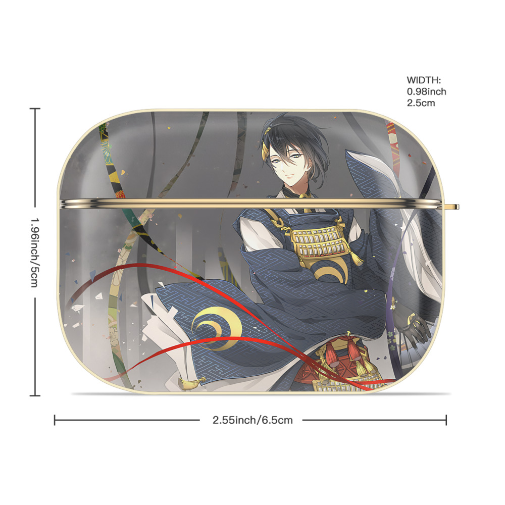 刀剣乱舞 Touken Ranbu 【AirPods Pro用】ハードシェル保護ケース｜耐衝撃・防指紋・カラビナ付き商品仕様