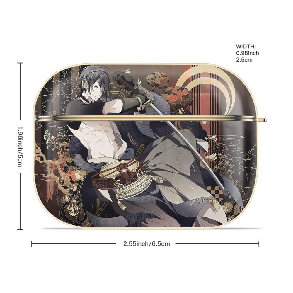 刀剣乱舞 Touken Ranbu 【AirPods Pro用】ハードシェル保護ケース｜耐衝撃・防指紋・カラビナ付き商品仕様