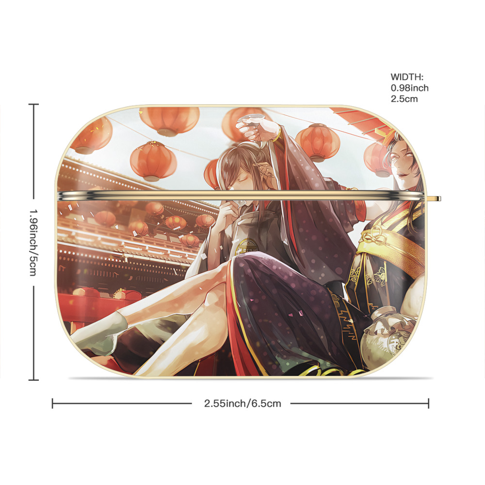 刀剣乱舞 Touken Ranbu 【AirPods Pro用】ハードシェル保護ケース｜耐衝撃・防指紋・カラビナ付き商品仕様