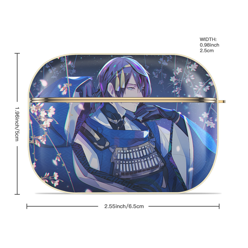 刀剣乱舞 Touken Ranbu 【AirPods Pro用】ハードシェル保護ケース｜耐衝撃・防指紋・カラビナ付き商品仕様