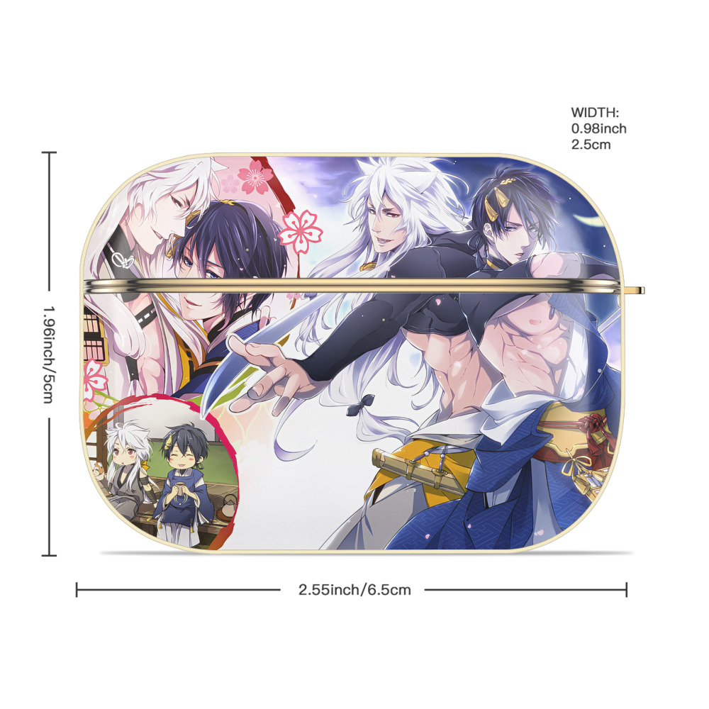 刀剣乱舞 Touken Ranbu 【AirPods Pro用】ハードシェル保護ケース｜耐衝撃・防指紋・カラビナ付き商品仕様
