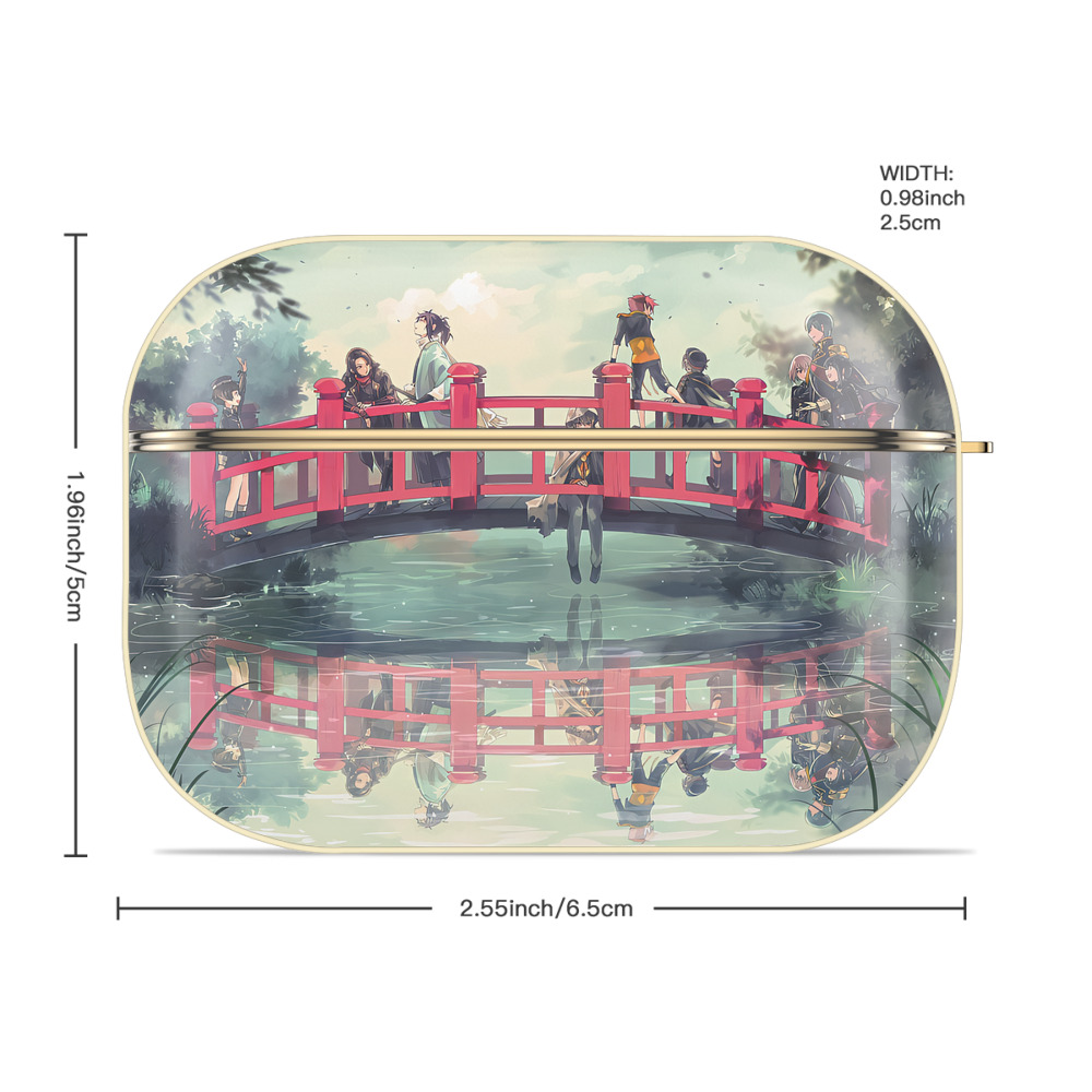 刀剣乱舞 Touken Ranbu 【AirPods Pro用】ハードシェル保護ケース｜耐衝撃・防指紋・カラビナ付き商品仕様