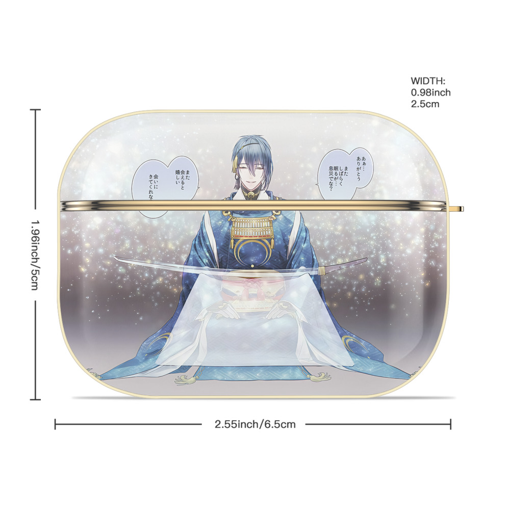 刀剣乱舞 Touken Ranbu 【AirPods Pro用】ハードシェル保護ケース｜耐衝撃・防指紋・カラビナ付き商品仕様