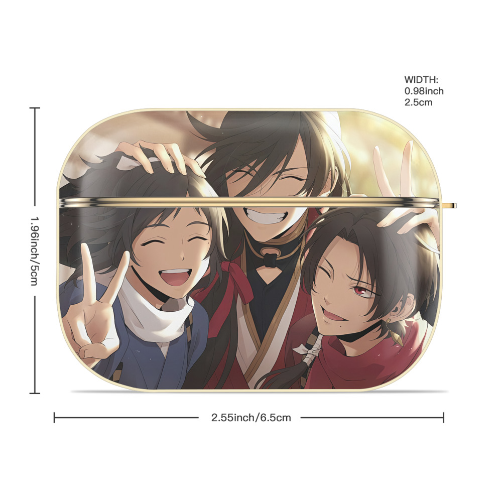 刀剣乱舞 Touken Ranbu 【AirPods Pro用】ハードシェル保護ケース｜耐衝撃・防指紋・カラビナ付き商品仕様