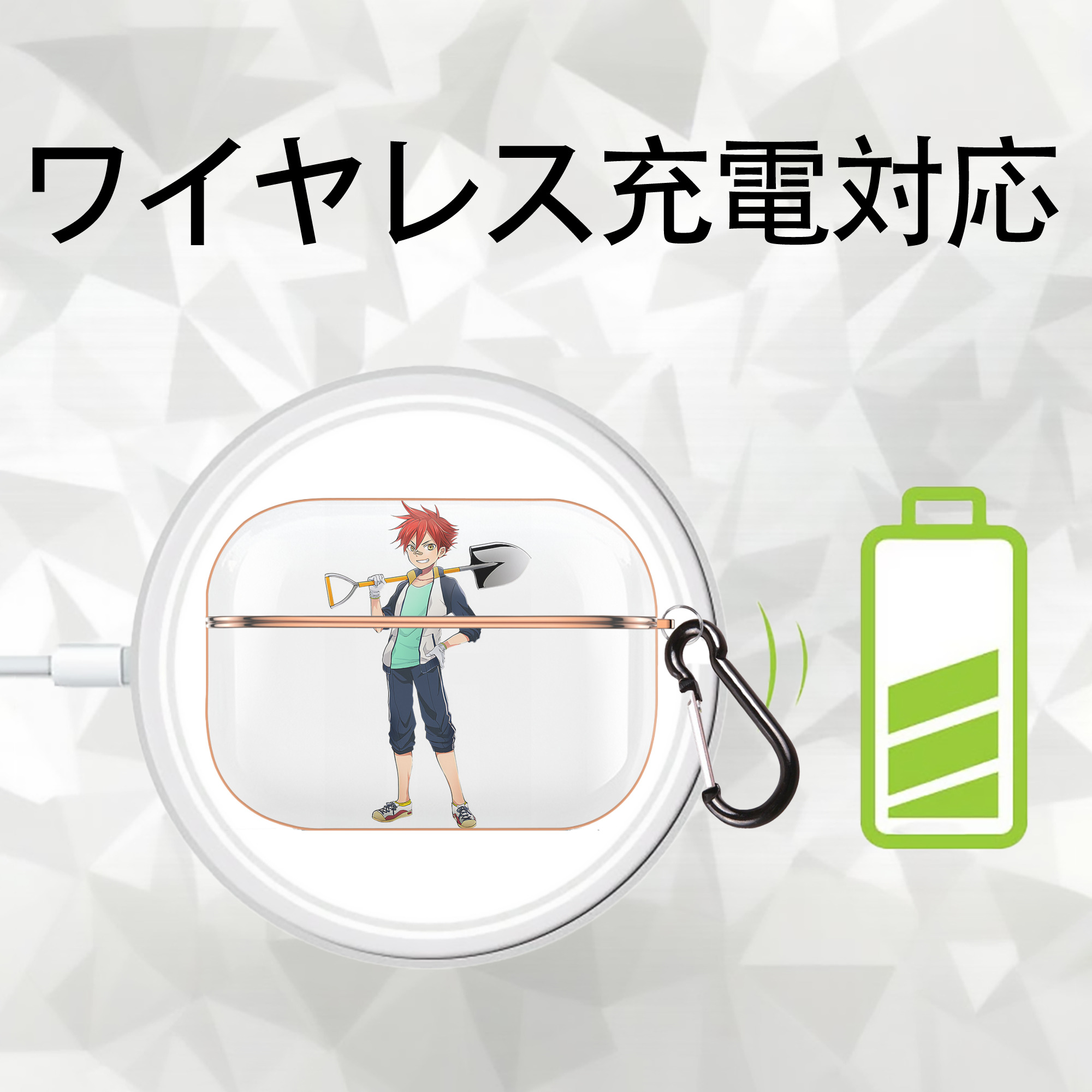 刀剣乱舞 Touken Ranbu 【AirPods Pro用】ハードシェル保護ケース｜耐衝撃・防指紋・カラビナ付き商品仕様