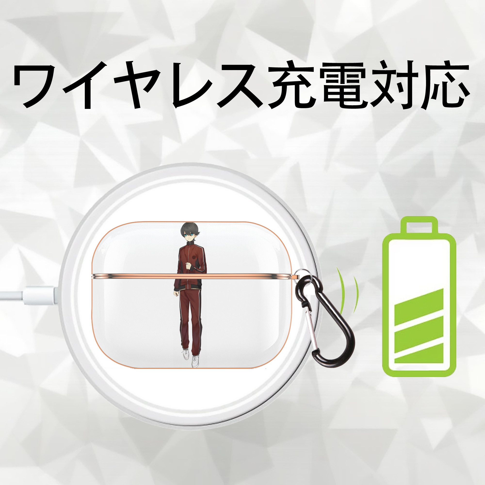 刀剣乱舞 Touken Ranbu 【AirPods Pro用】ハードシェル保護ケース｜耐衝撃・防指紋・カラビナ付き商品仕様