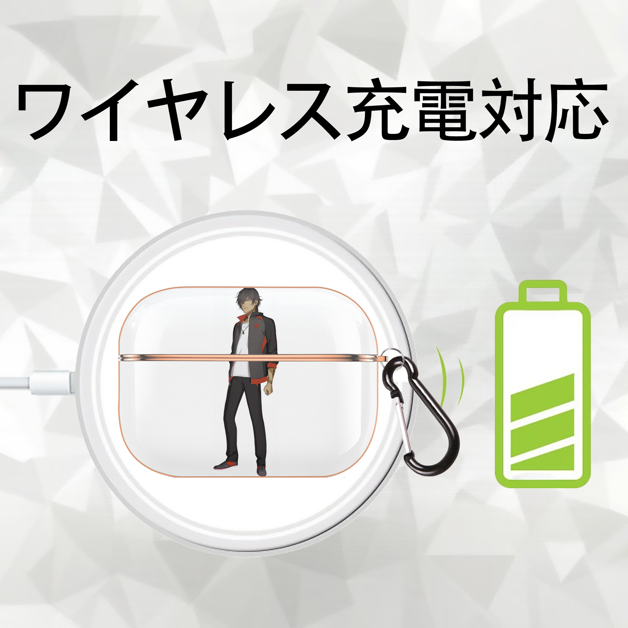 刀剣乱舞 Touken Ranbu 【AirPods Pro用】ハードシェル保護ケース｜耐衝撃・防指紋・カラビナ付き商品仕様