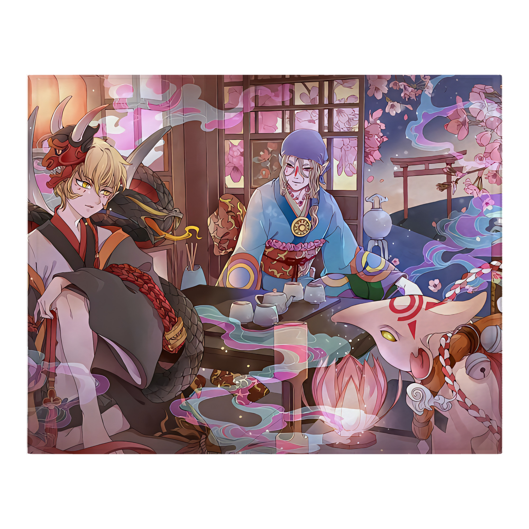 （画像用） 刀剣乱舞 Touken Ranbu フランネルブランケット・多サイズ対応（横型）