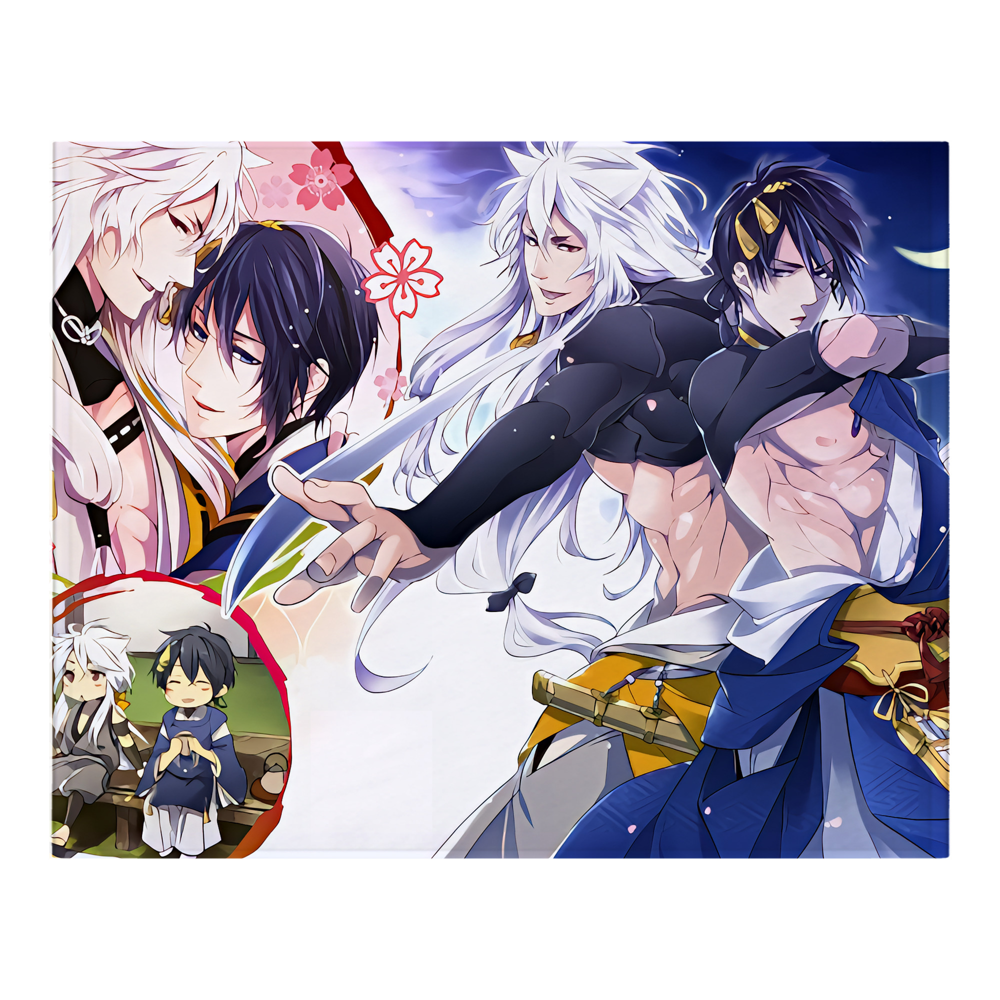 （画像用） 刀剣乱舞 Touken Ranbu フランネルブランケット・多サイズ対応（横型）