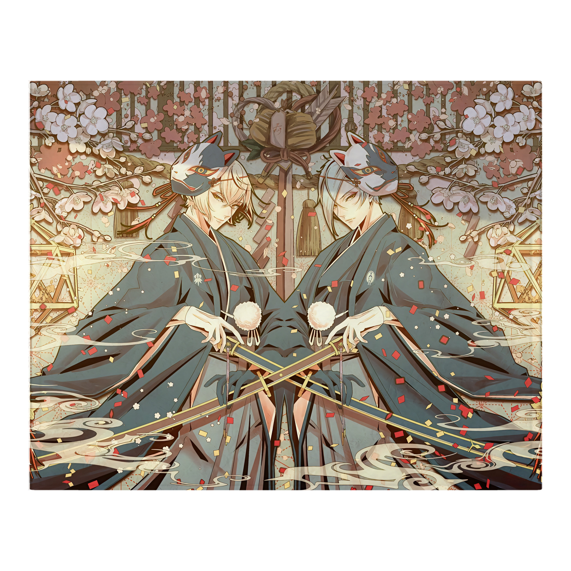 （画像用） 刀剣乱舞 Touken Ranbu フランネルブランケット・多サイズ対応（横型）