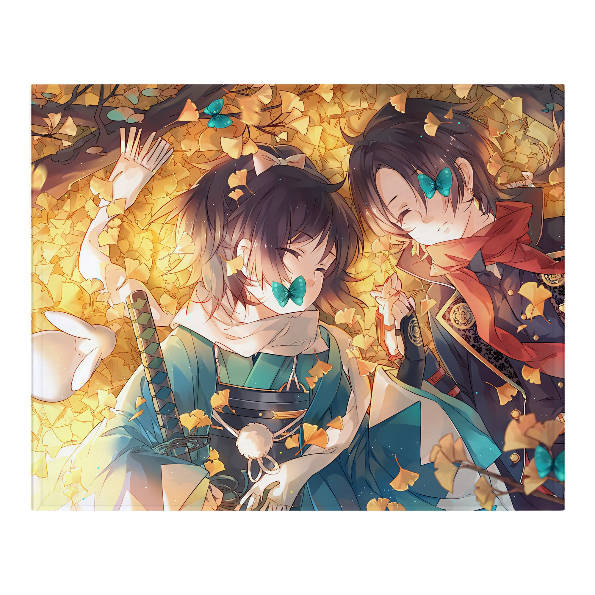（画像用） 刀剣乱舞 Touken Ranbu フランネルブランケット・多サイズ対応（横型）