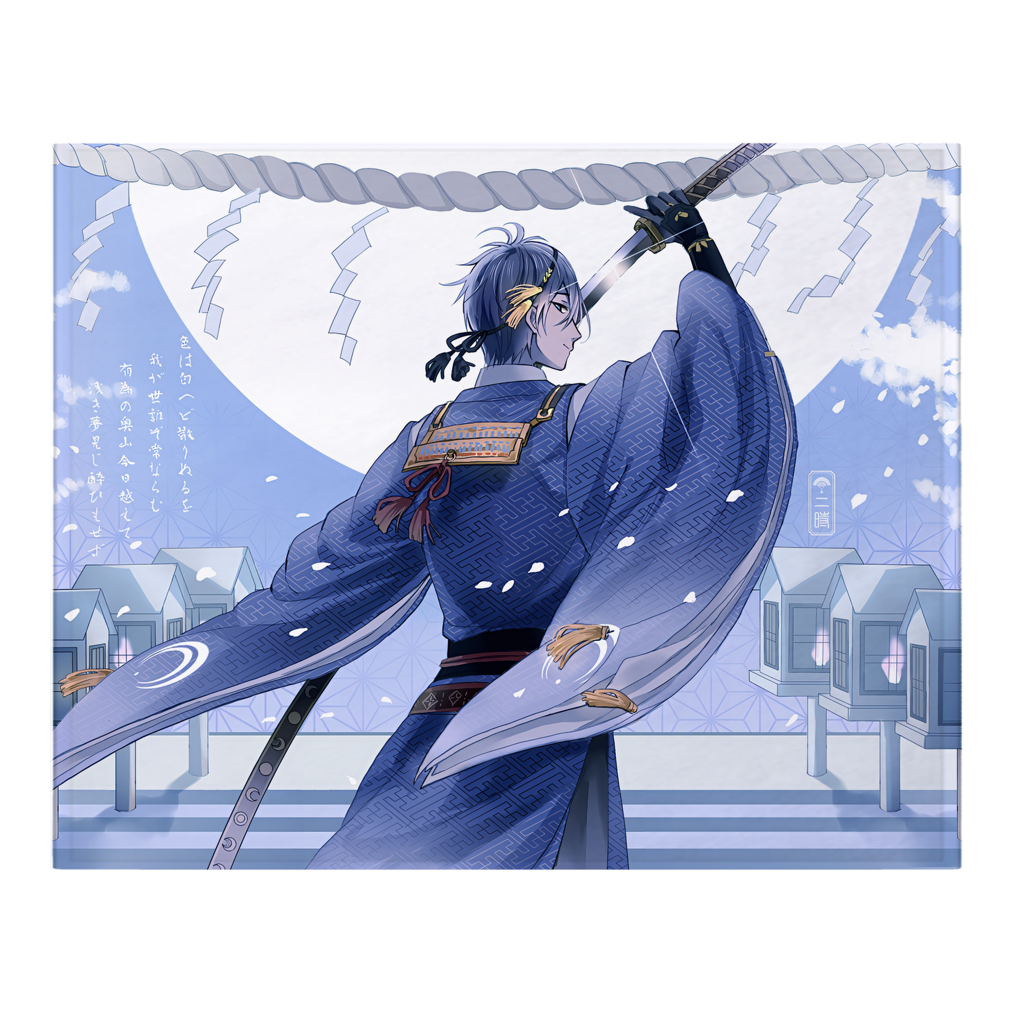 （画像用） 刀剣乱舞 Touken Ranbu フランネルブランケット・多サイズ対応（横型）