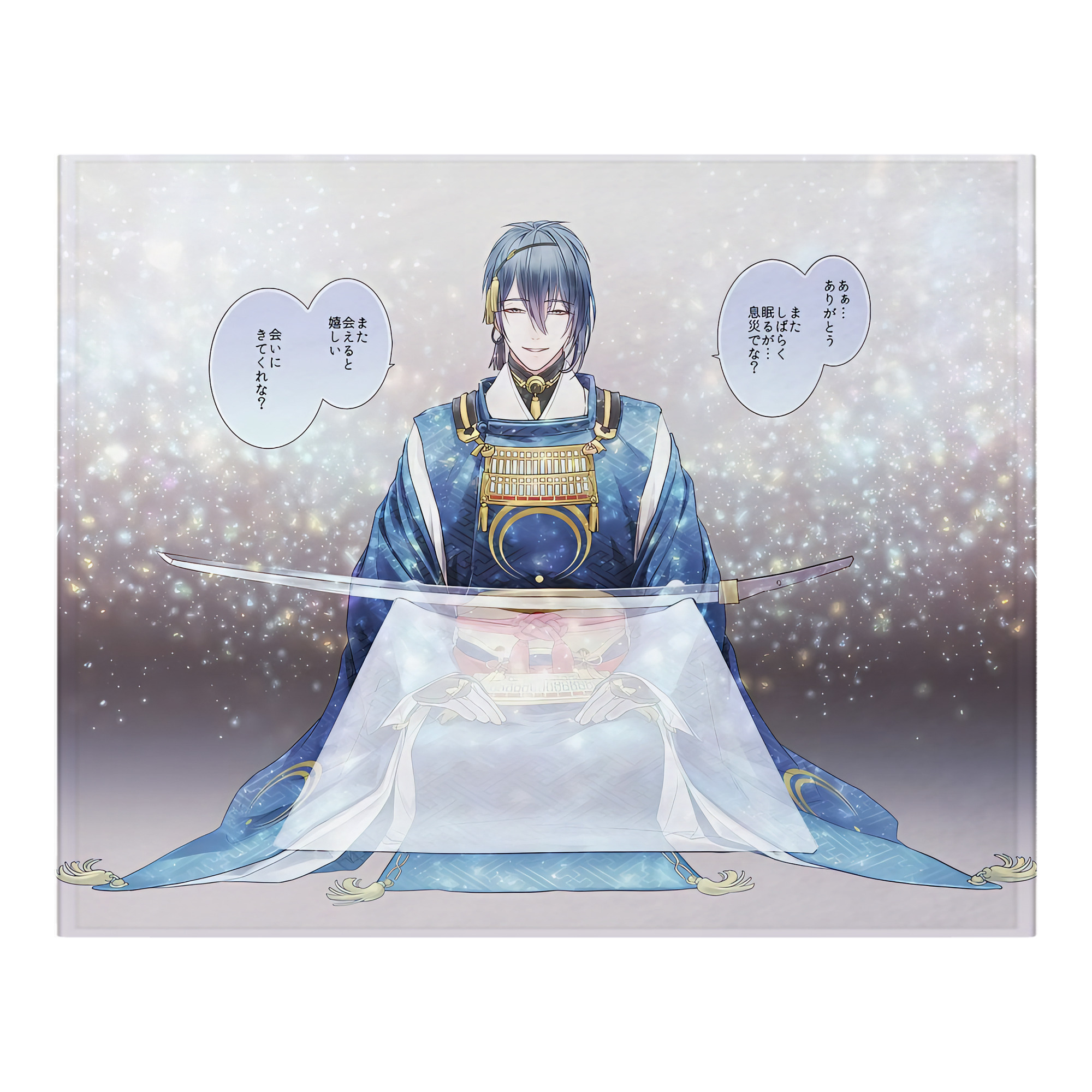 （画像用） 刀剣乱舞 Touken Ranbu フランネルブランケット・多サイズ対応（横型）